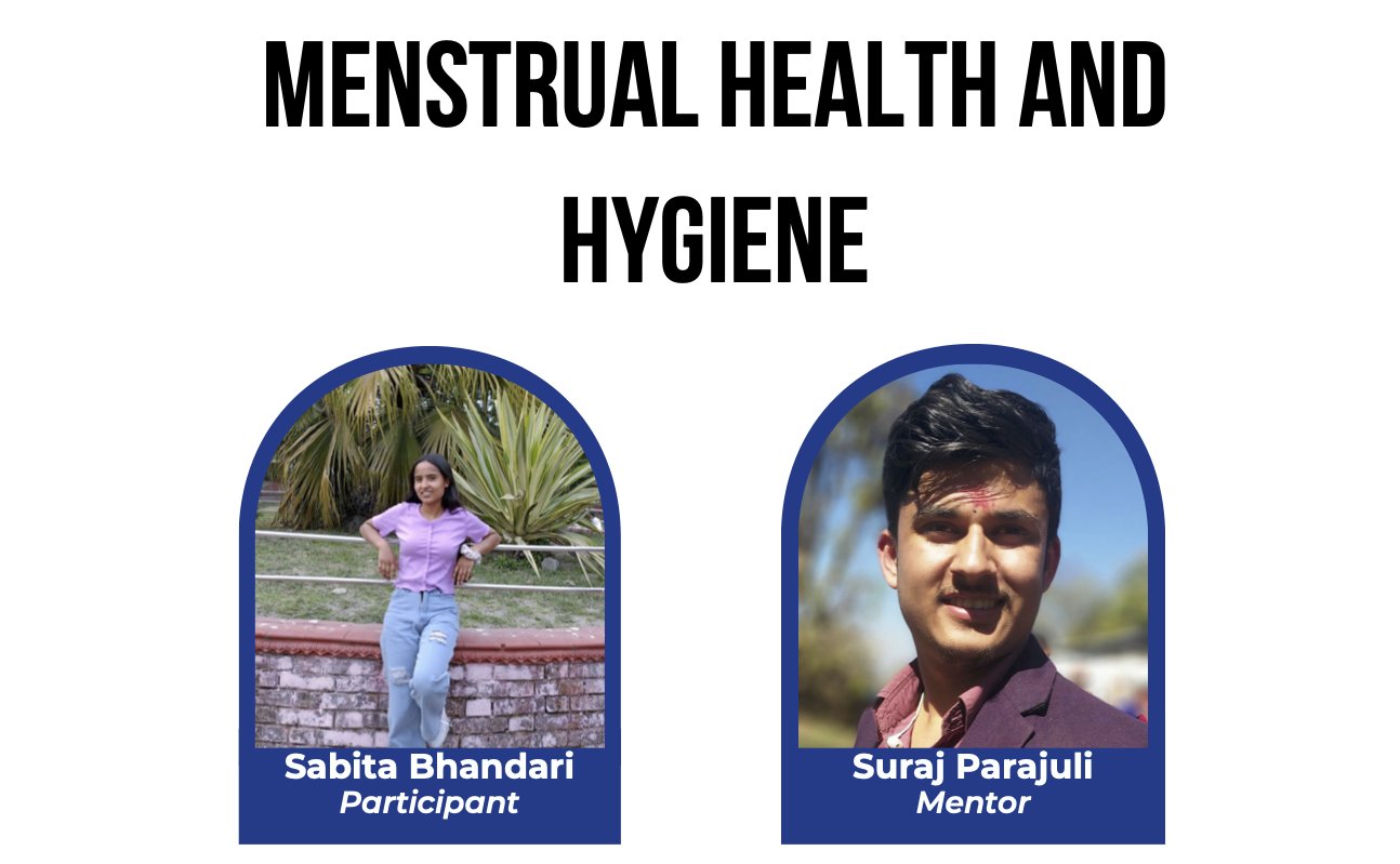 <ul><li>Goals: Short term - implement among Adolescent girls aged from 14 to 22 who transitioned from Humla to Kathmandu. Girls who received an awareness program will spread the knowledge to their community (women’s group, ward) through semi-formal communication.</li><li>Conducted session with 40 girls discussing health and hygiene</li><li>Shared share their experiences on the different myths and practices during menstruation in the session</li><li>Learnt communication, research, communication skills, got confident to present</li></ul>
        Growing up in Humla, where menstruation is steeped in harmful taboos like the illegal practice of Chhaupadi, Sabita was determined to change the narrative around menstrual health. Her project targeted adolescent girls aged 14–22 who had moved from Humla to Kathmandu. In a session with 40 participants, Sabita shared accurate health information, debunked myths, and created a supportive environment where girls could share their personal stories. Her long-term vision is for these girls to bring this knowledge back to their communities during visits home, creating a ripple effect of awareness.